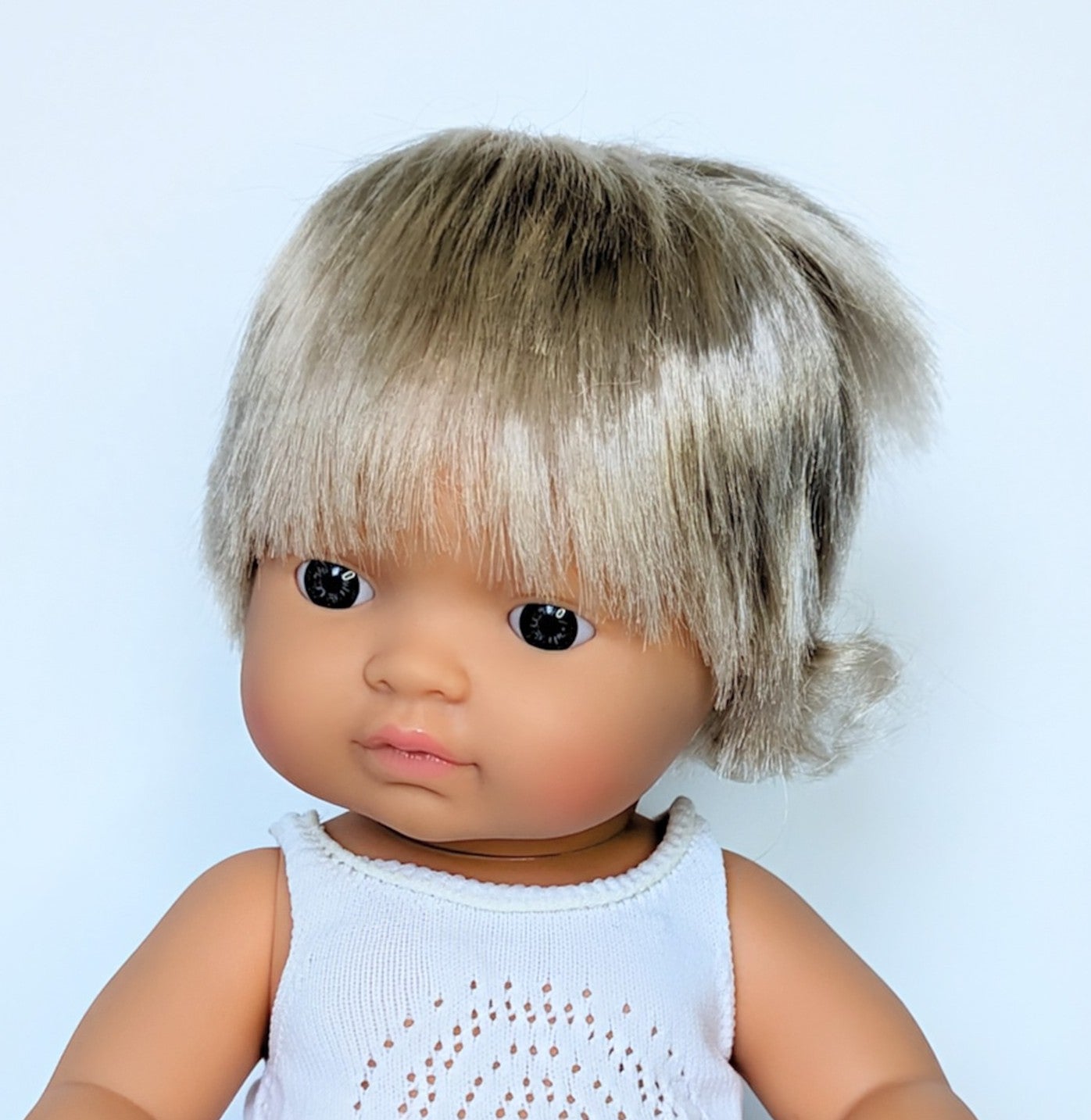 Baby Doll Caucasian Girl with Hearing Implant 15