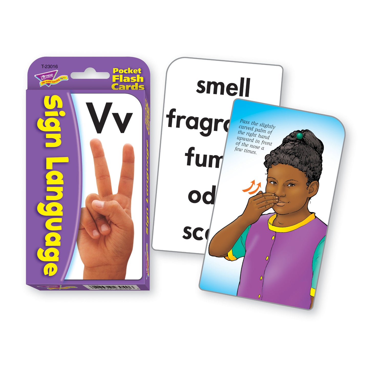 Flash cards with photo and illustrations accompanied by movement descriptions.